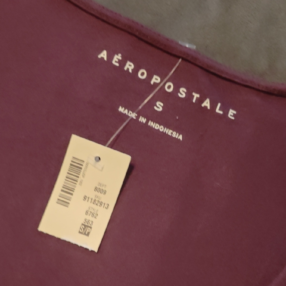 NWT Aeropostale Plum Ruched Blouse - Picture 6 of 7
